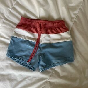 Kids Swim Trunks - Red, White, and Blue